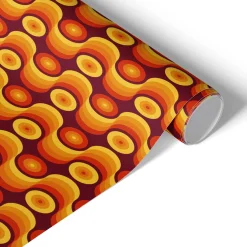 Okleina na meble Rytmiczne koła 50x100 Folia samoprzylepna Kuchnia