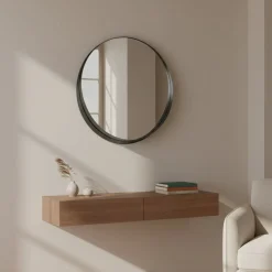 Okrągłe lustro ścienne SVEA, Ø 50 cm