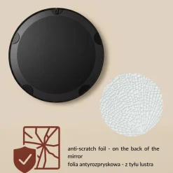 Okrągłe lustro ścienne SVEA, Ø 50 cm
