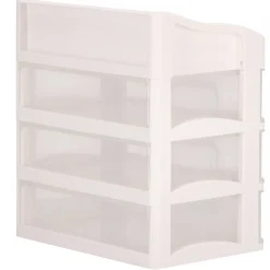 Organizer na kosmetyki 31x26,5x19,5 cm mleczny pojemnik na biżuterię