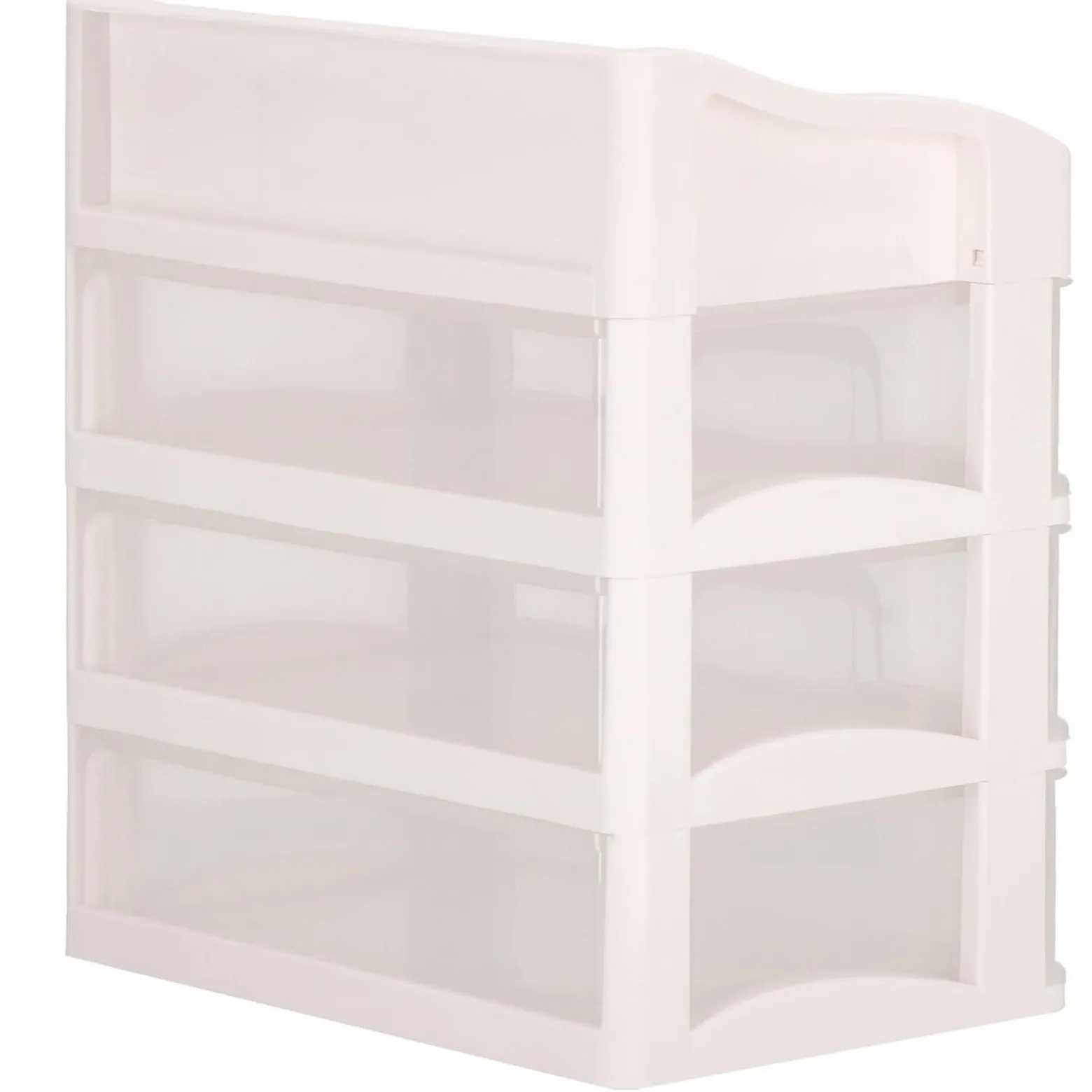 Organizer na kosmetyki 31x26,5x19,5 cm mleczny pojemnik na biżuterię