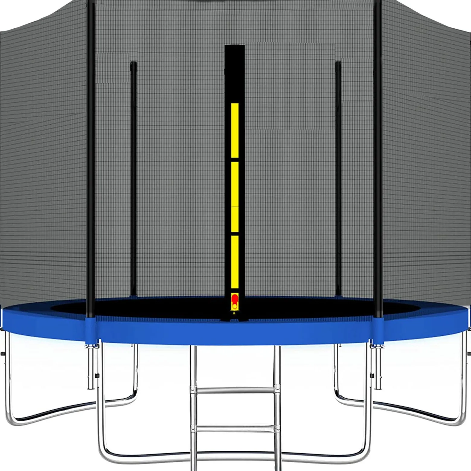 Osłona na sprężyny z siatką zewnętrzną do trampoliny 10FT 305 cm czarna