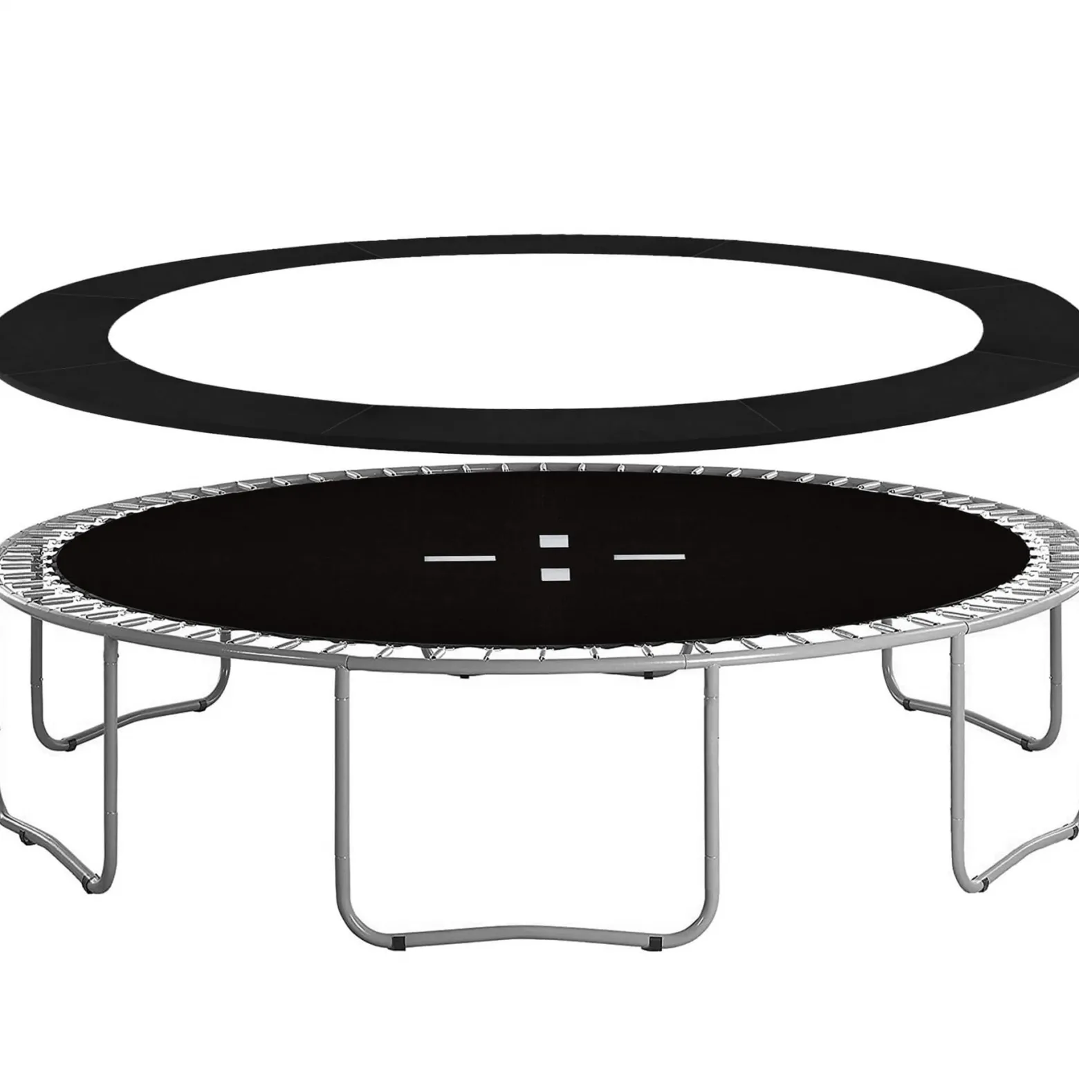 Osłona na sprężyny z siatką zewnętrzną do trampoliny 10FT 305 cm czarna