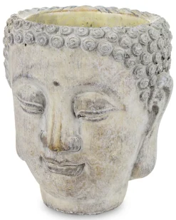 Osłonka cementowa Buddha 16x14x14 cm