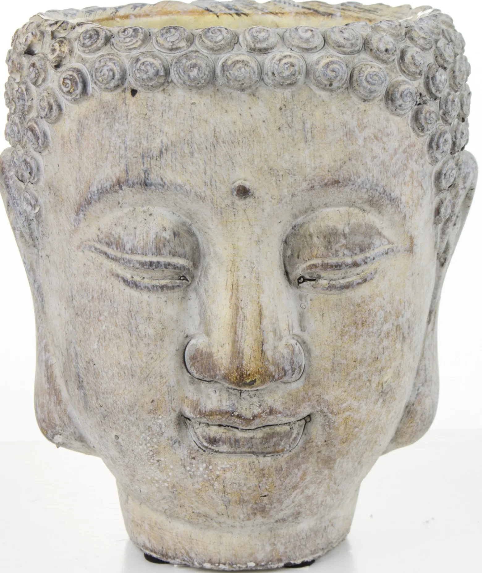 Osłonka cementowa Buddha 16x14x14 cm