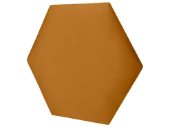 Panel tapicerowany heksagon 40x34,6 cm żółty