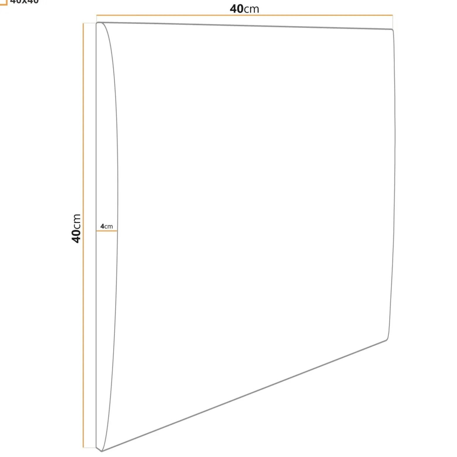 Panel tapicerowany Mono 40x40