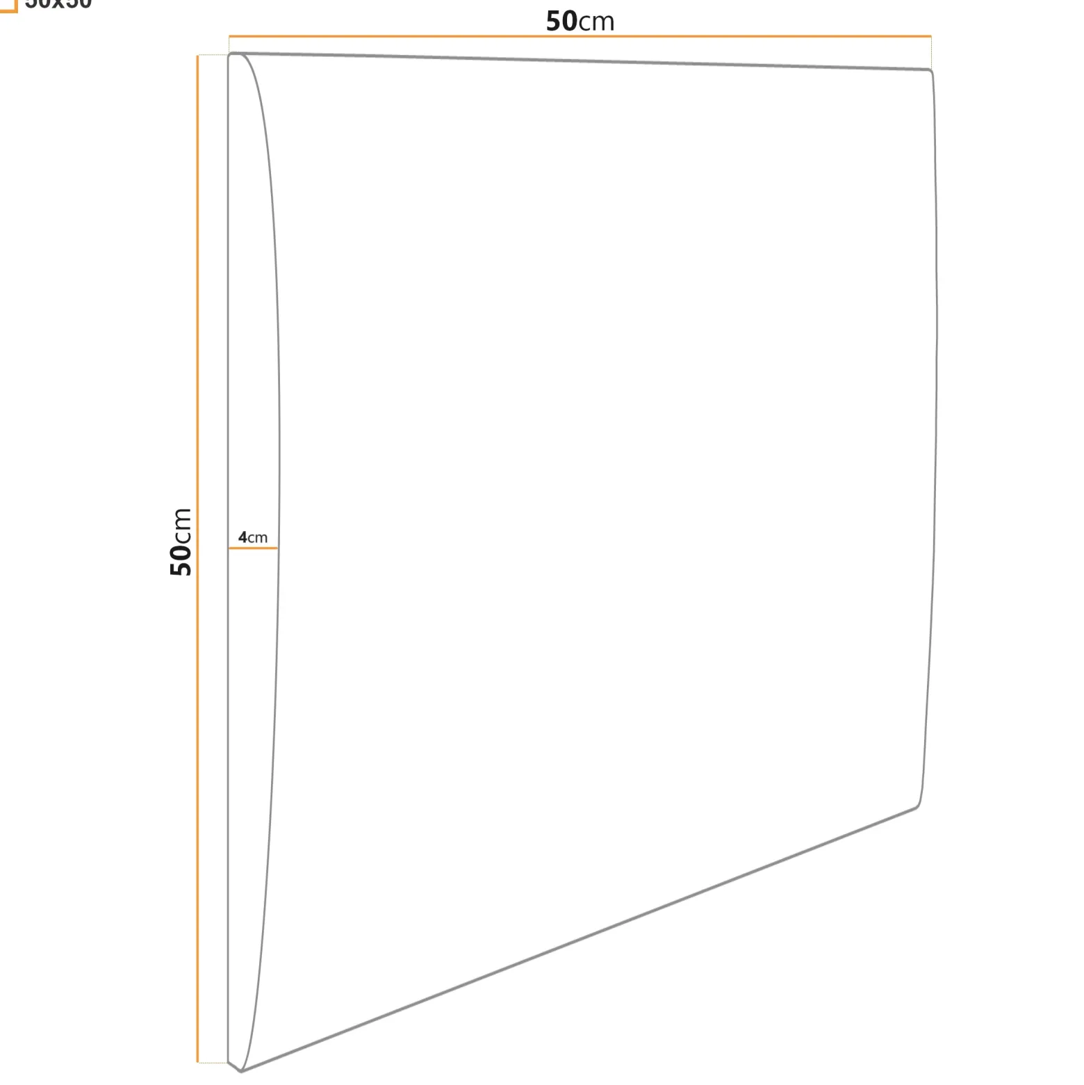 Panel tapicerowany 50x50