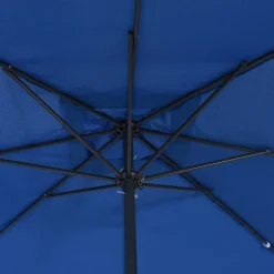 Parasol Ogrodowy Niebieski Składany Na Słupku Na Taras Ogród Balkon