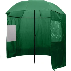 Parasol wędkarski Zielony 240 x 210 cm vidaXL