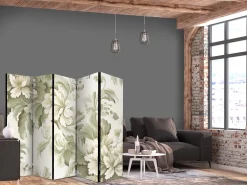 Parawan Jednostronny Kremowe kwiaty vintage 225x172cm
