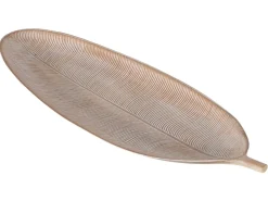 Patera dekoracyjna Ava 14x40 cm beżowa