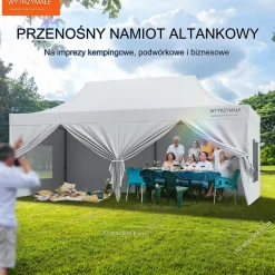 Pawilon handlowy altana namiot ogrodowy na taras do ogrodu daszek 3x6m