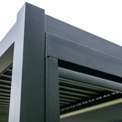 Pergola ogrodowa Luxe 7.8x3m aluminiowa z oświetleniem antracyt