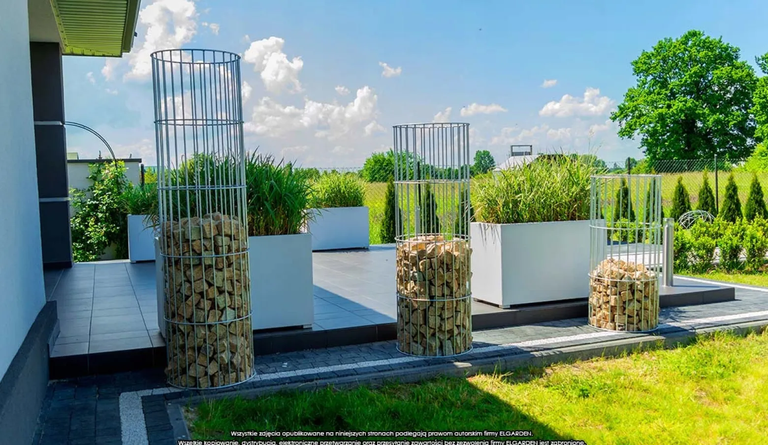 Pergola Ogrodowa Słup Donica Dla Roślin 100 cm