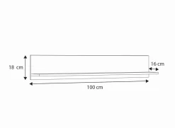 Półka 100 cm - biały