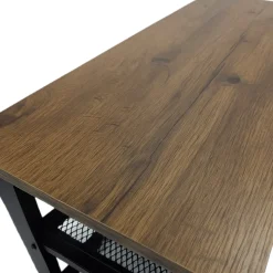 Półka ciemny brąz szafka na buty z siedziskiem loft BEGRYF 73x30x45