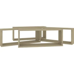 Półka ścienna Brąz 60 x 15 x 23 cm Materiał drewnopochodny vidaXL