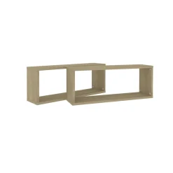 Półka ścienna Brąz 60 x 15 x 23 cm Materiał drewnopochodny vidaXL