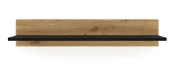 Półka wisząca NUKA G 100 cm dąb artisan czarny mat