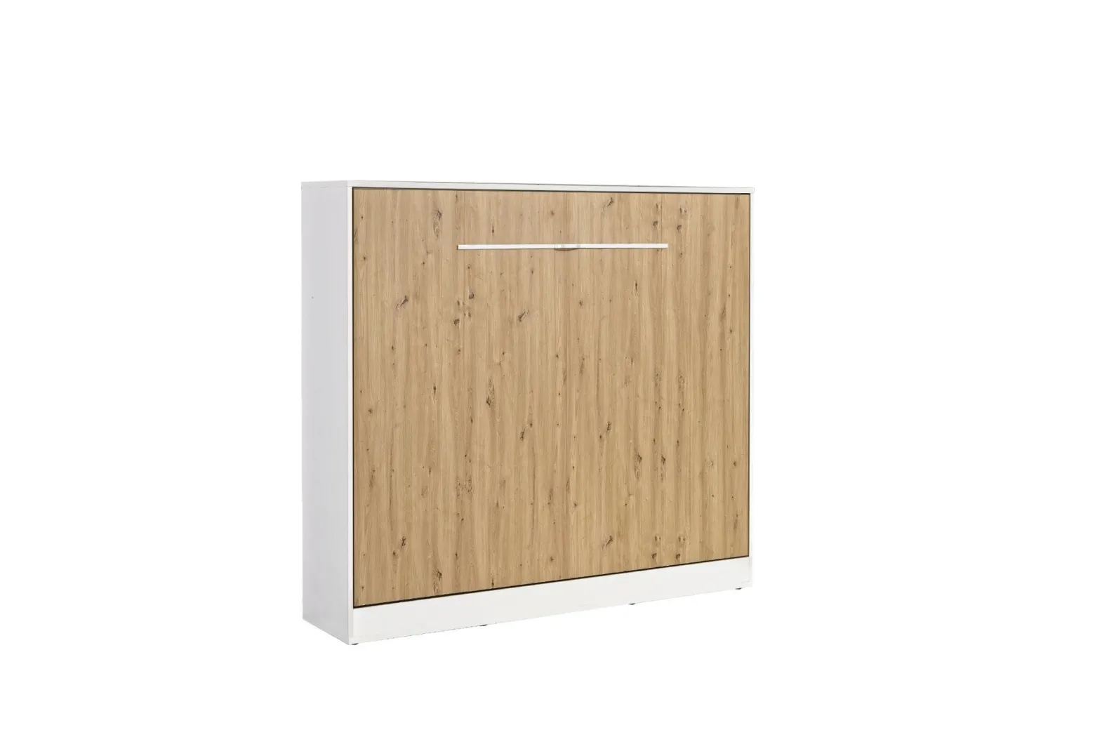 Półkotapczan Perfekt 160x200 poziomy z materacem Dąb+Biały