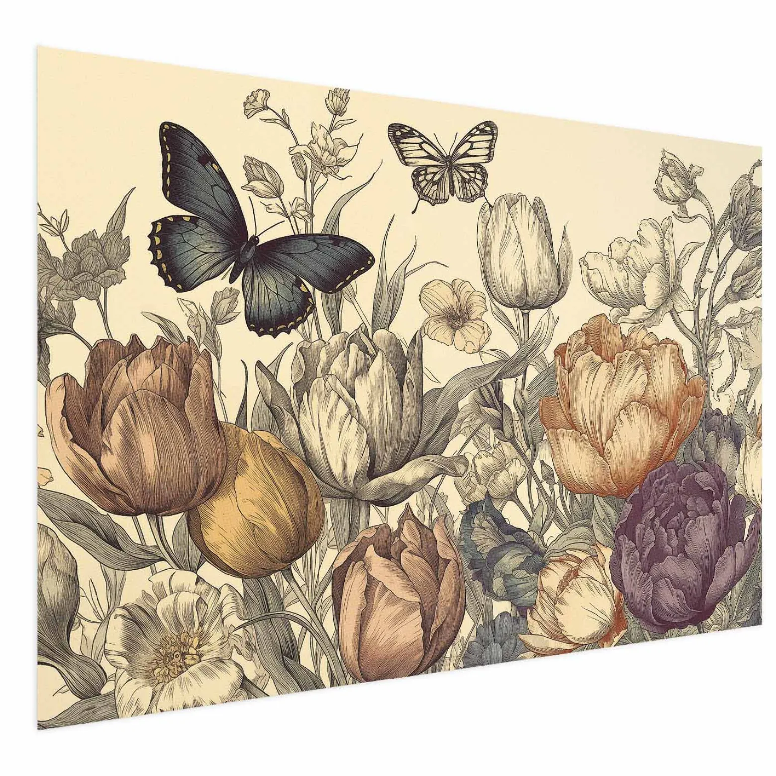 Plakat Kolorowe tulipany 30x21 cm