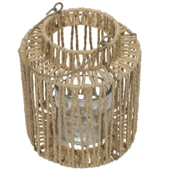 Pleciony lampion z uchwytem, 19 x 25 cm