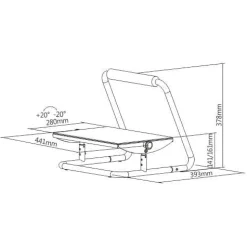 Podnóżek pod biurko do stóp Spacetronik SPE-M06B