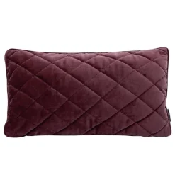 Poduszka dekoracyjna 30x50 Velvet bordowa welurowa