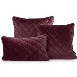 Poduszka dekoracyjna 30x50 Velvet bordowa welurowa