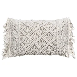 Poduszka dekoracyjna z frędzlami MACRAME, 30 x 50 cm