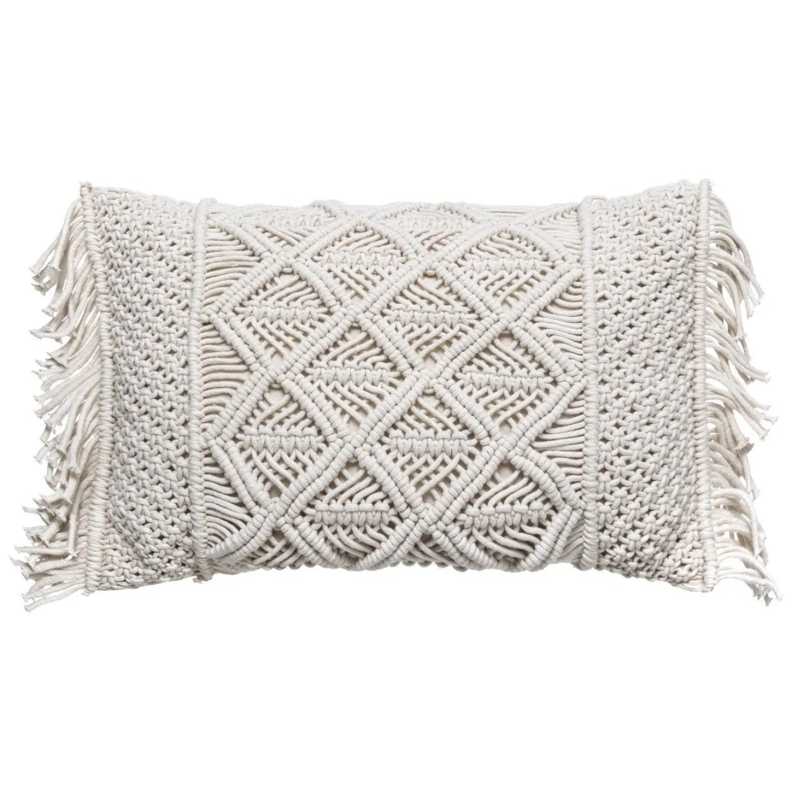 Poduszka dekoracyjna z frędzlami MACRAME, 30 x 50 cm