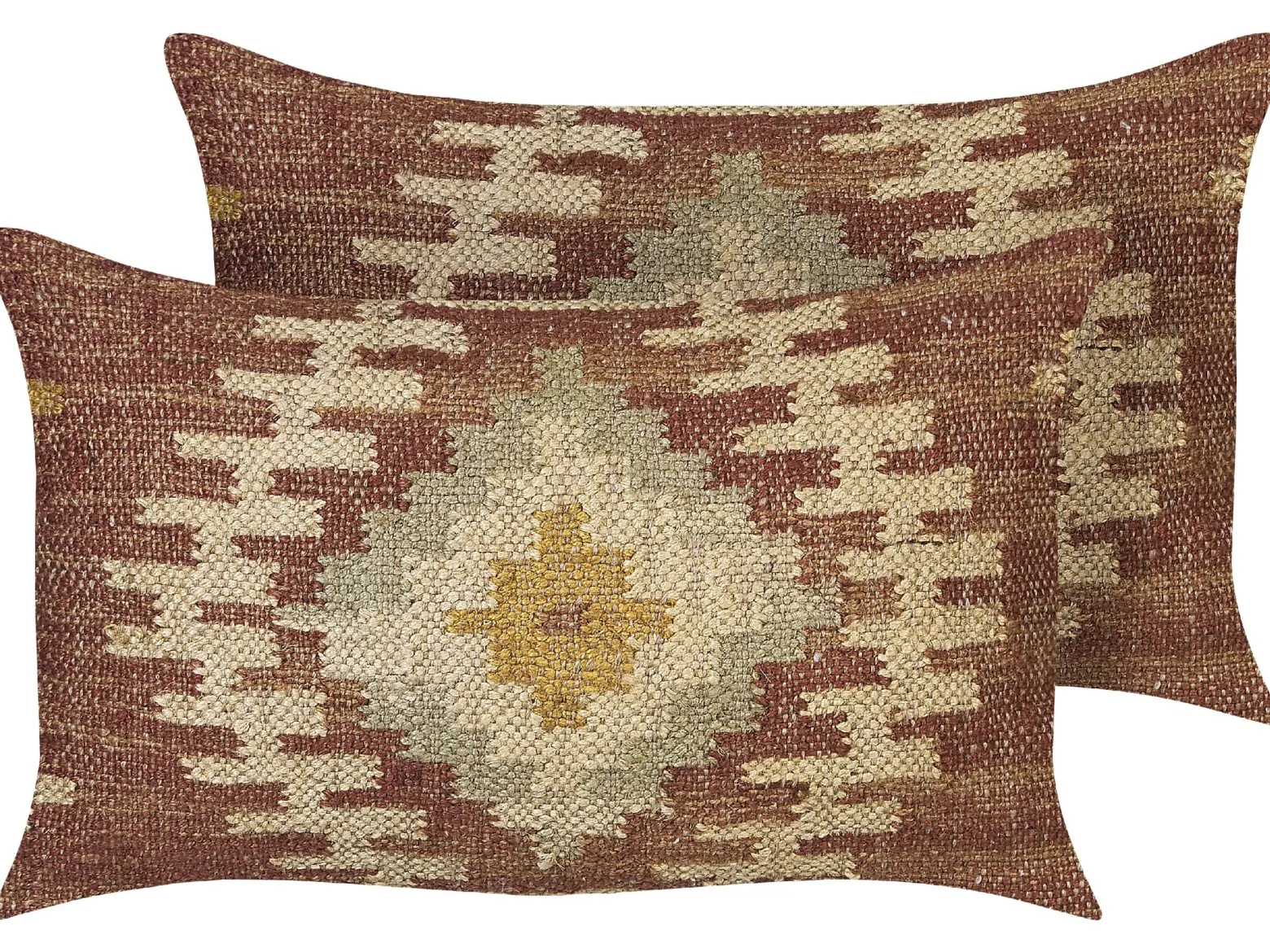 2 poduszki jutowe 30 x 50 cm wielokolorowe