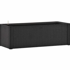 Podwyższona donica z systemem podlewania antracyt 100x43x33cm