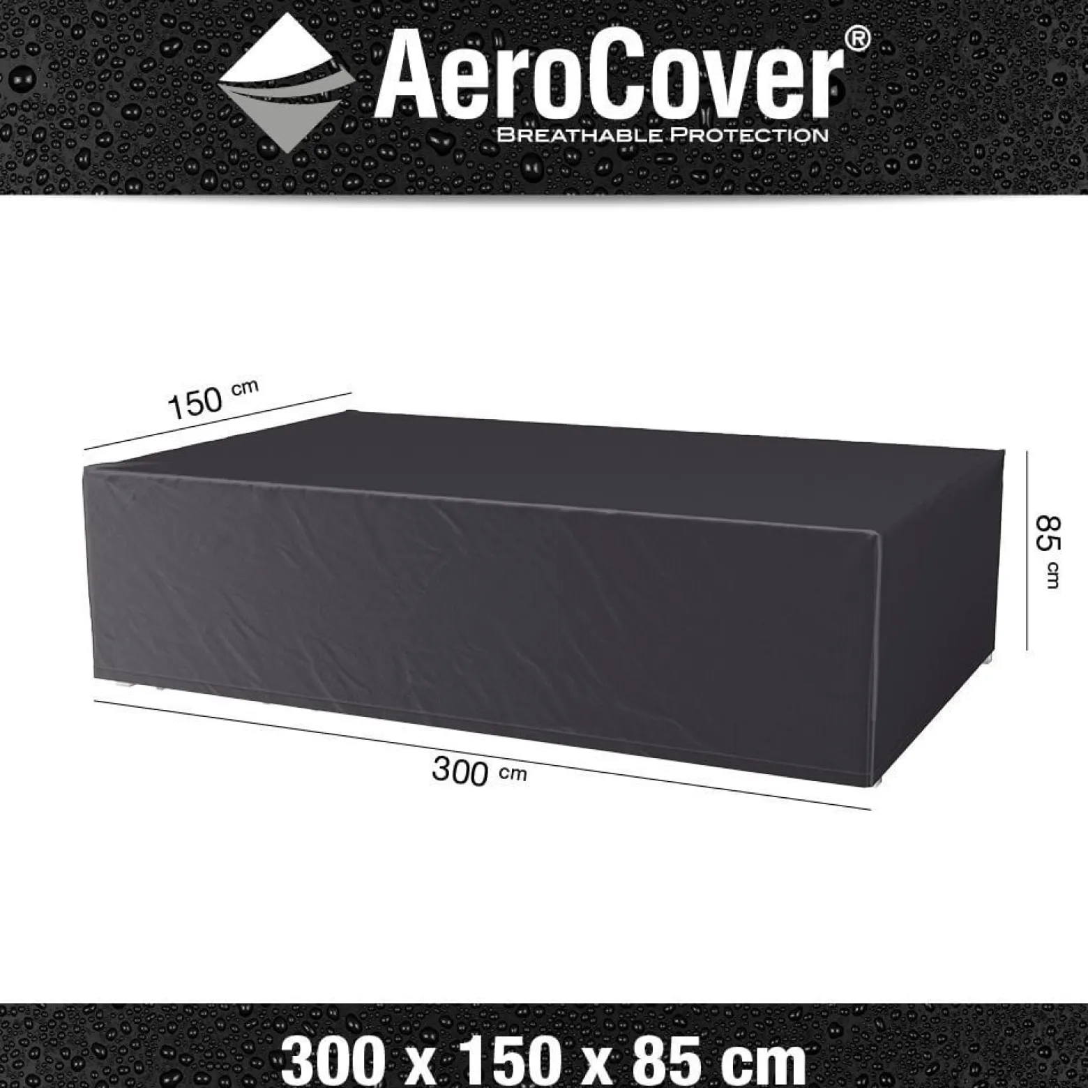 Pokrowiec na meble ogrodowe 7997 150x300x85 AeroCover szary