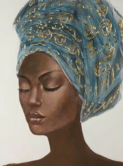 Portret Kobiety w Turbanie 60x80 cm Etno-Boho