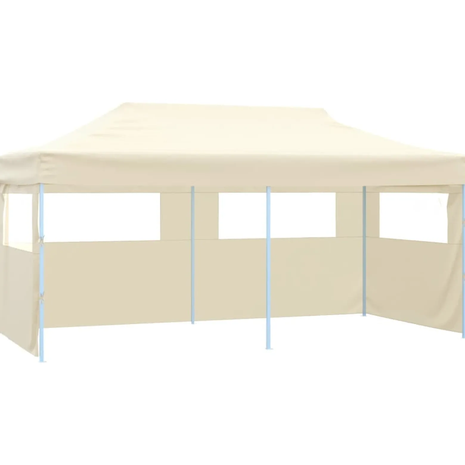 Profesjonalny, składany namiot imprezowy, 4 ściany, 3x6 m, stal