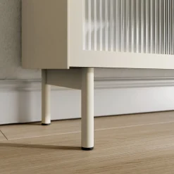 Przeszklona komoda LINEA 4D z oświetleniem LED