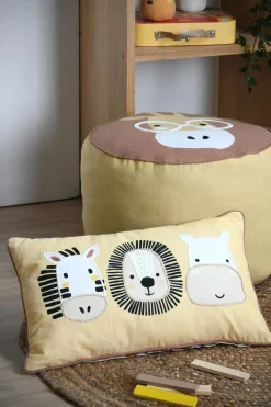 Pufa dla dziecka COQUIN zebra, Ø 40 cm