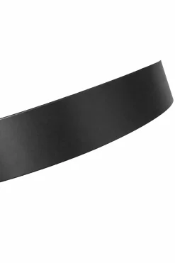 Pufa LUX elegancka podstawa metalowa czarna BL14