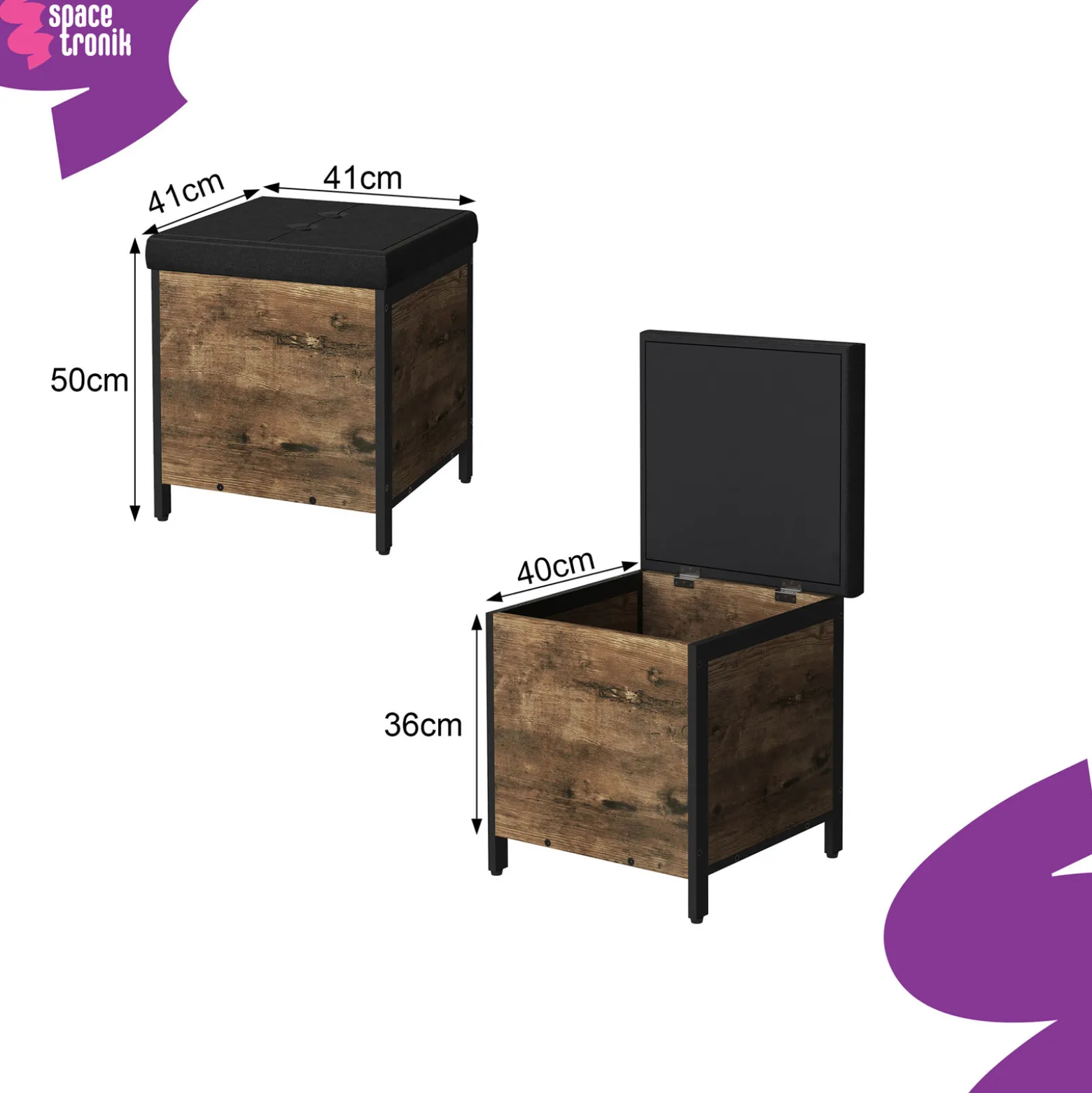 Pufa, szafka skrzynia do siedzenia Funky Furniture