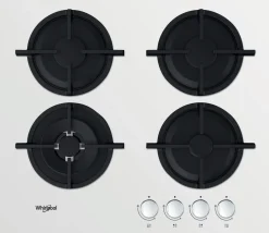 Płyta gazowa WHIRLPOOL AKT625WH 59 cm białe szkło