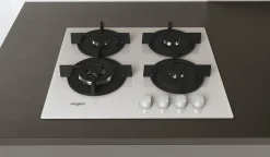 Płyta gazowa WHIRLPOOL AKT625WH 59 cm białe szkło