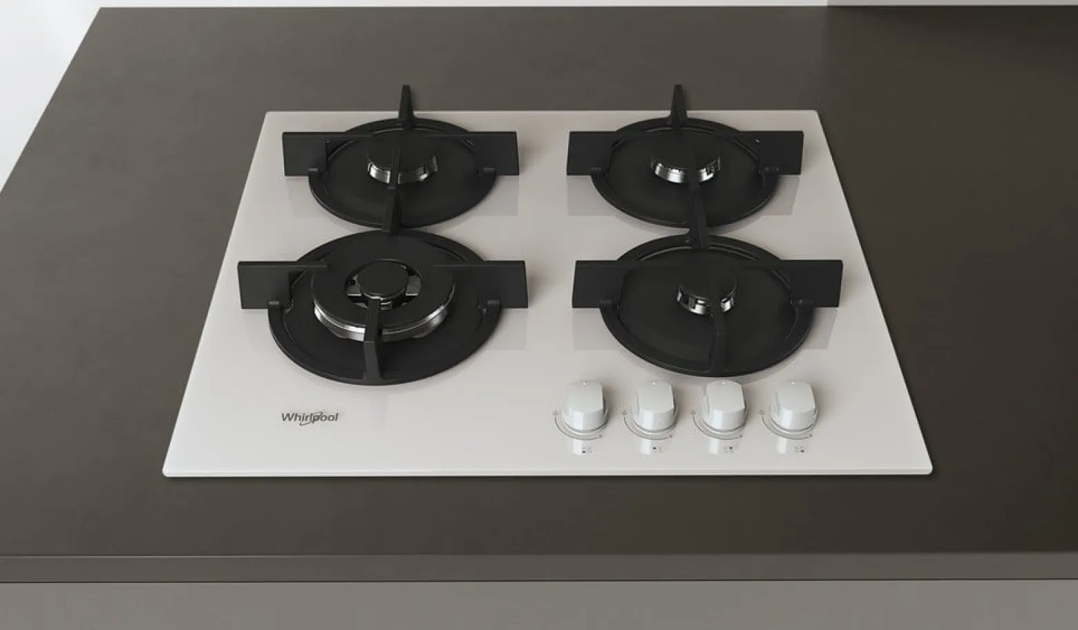 Płyta gazowa WHIRLPOOL AKT625WH 59 cm białe szkło