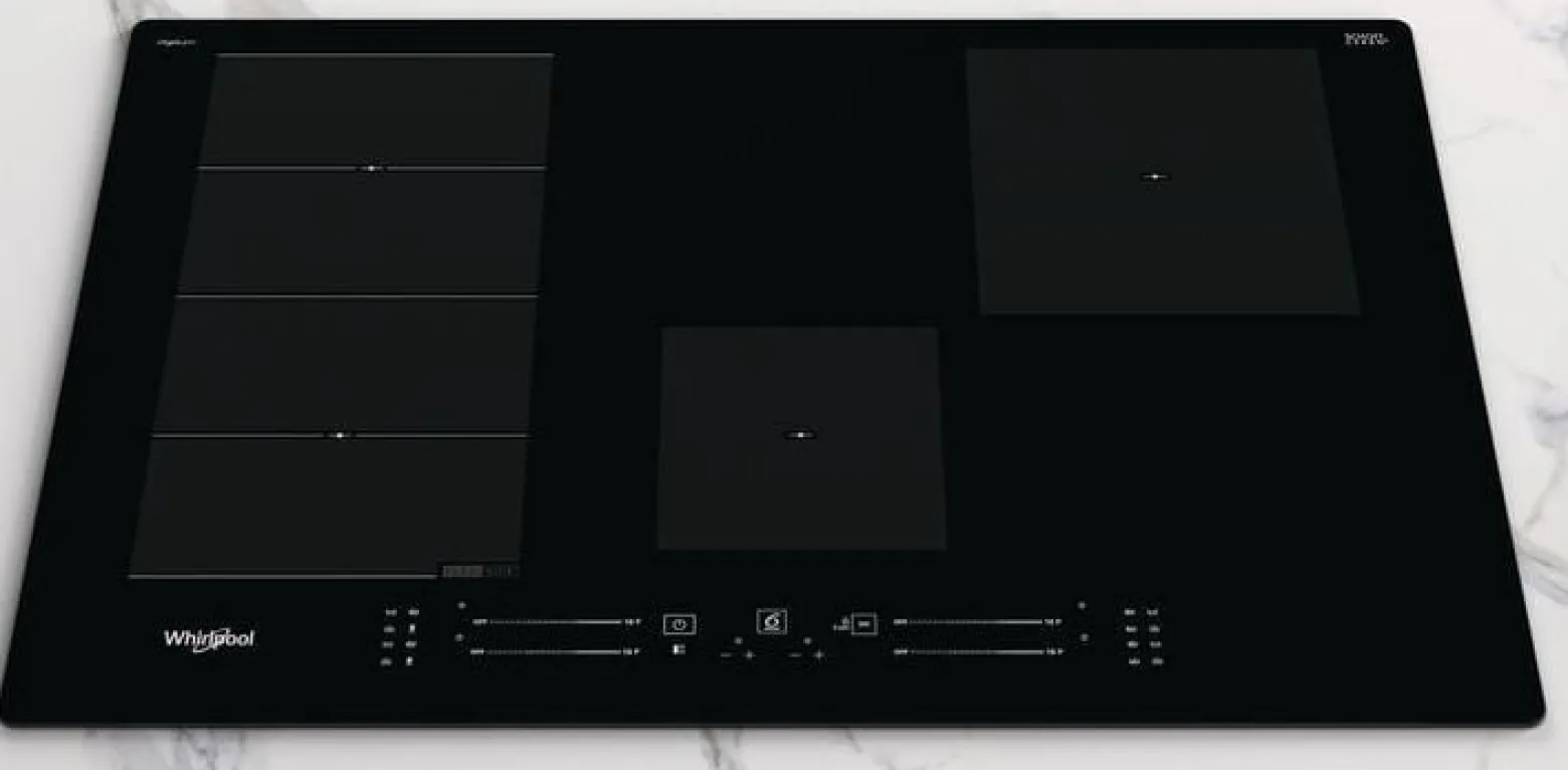 Płyta indukcyjna WHIRLPOOL WFS0377NEIXL na równi z blatem 77 cm