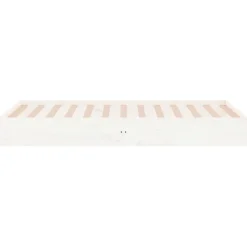 Rama łóżka biała lite drewno 100 x 200 cm