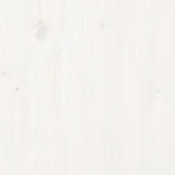 Rama łóżka biała lite drewno 90 x 200 cm
