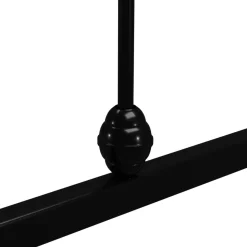 Rama łóżka czarna metalowa 140 x 200 cm