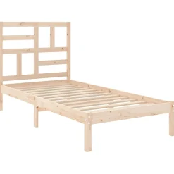 Rama łóżka lite drewno 90x190 cm pojedyncza