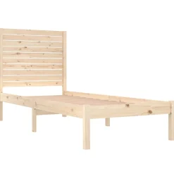 Rama łóżka lite drewno 90x190 cm pojedyncza
